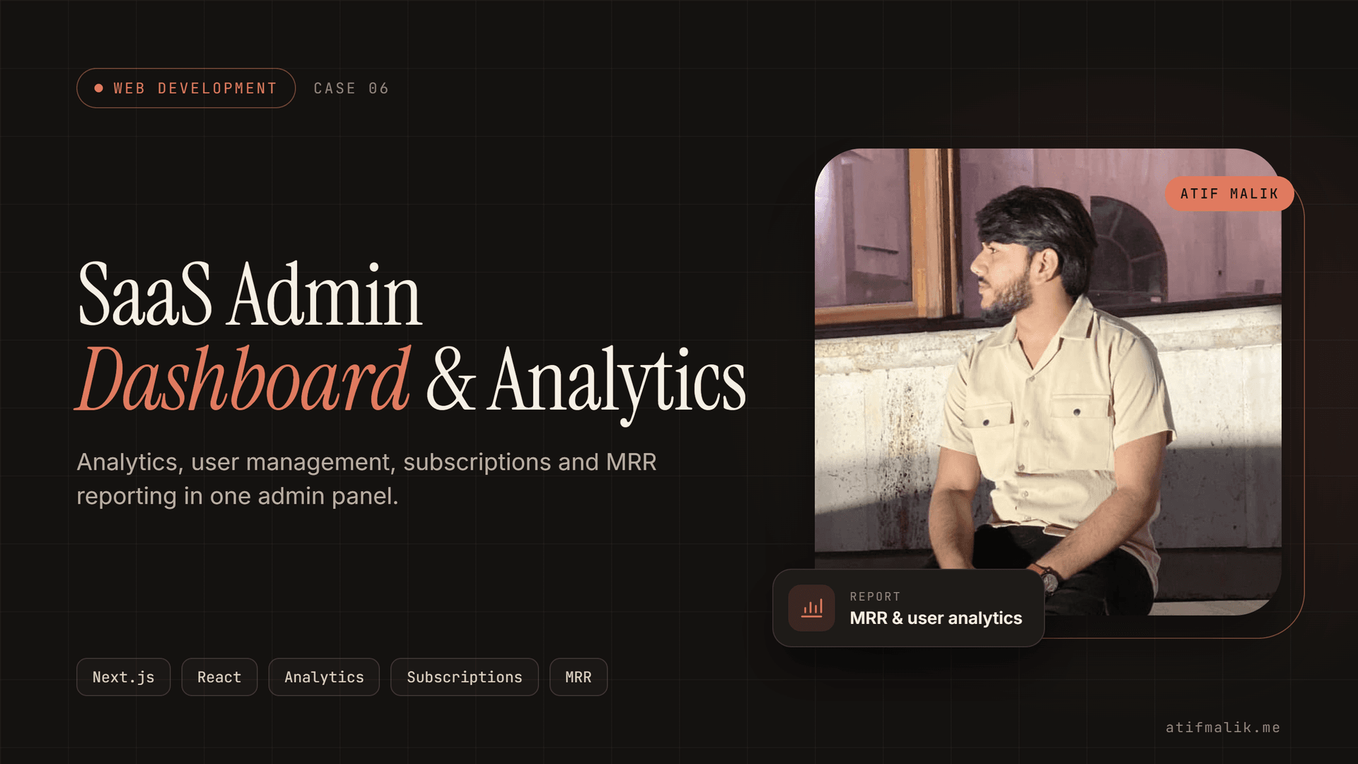 SaaS Admin Dashboard & Analytics Panel